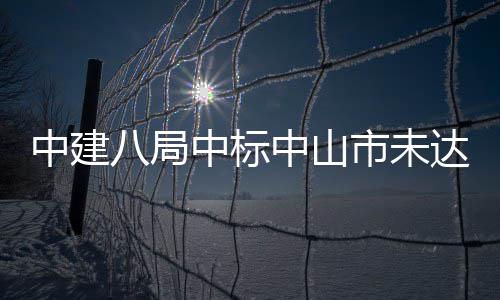八局达标中建中标中山综合治理工程市未水体